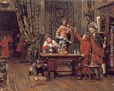 Paul Charles Chocarne-Moreau Choirboys in the Sacristy painting